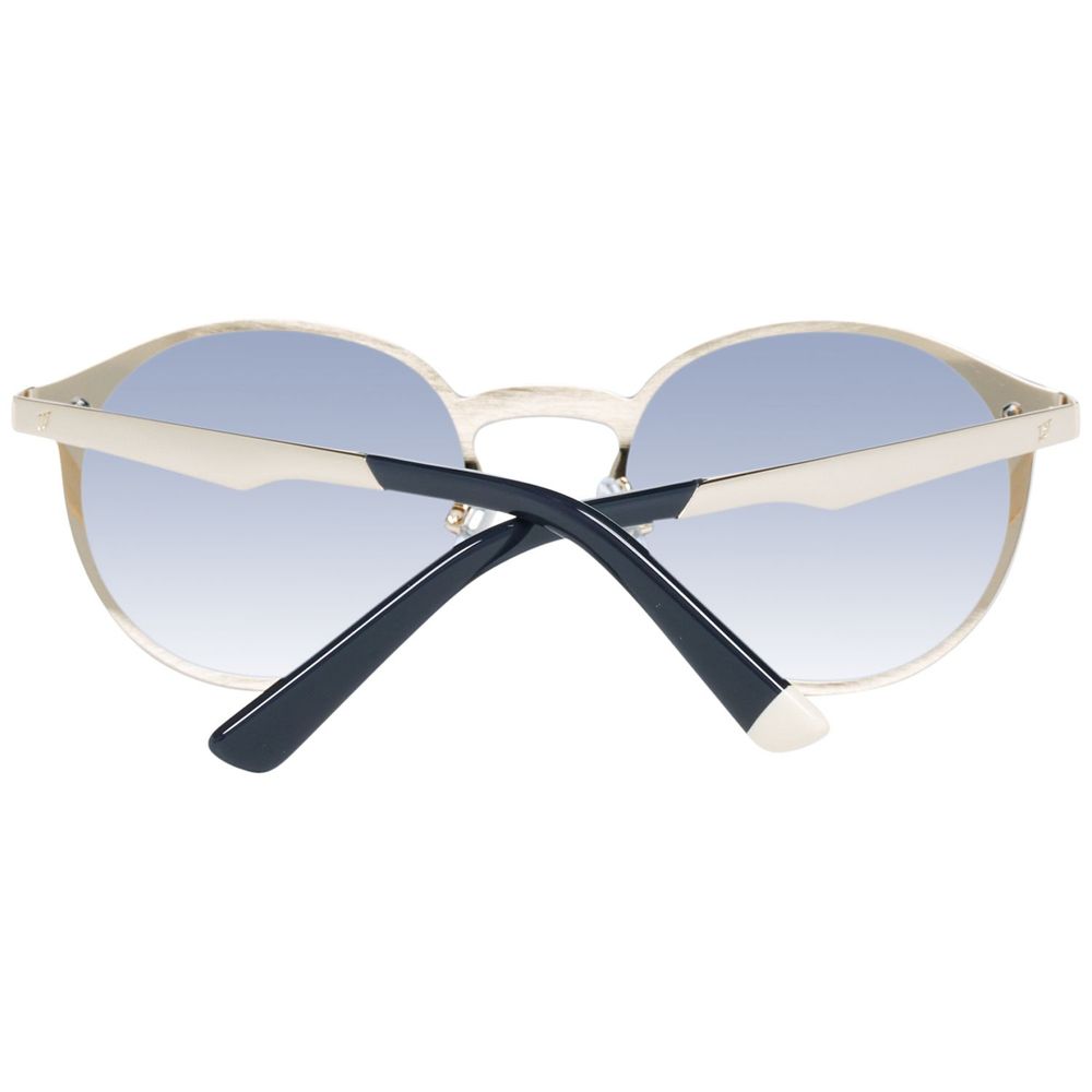 WEB EYEWEAR Rose Gold Metal Sunglasses