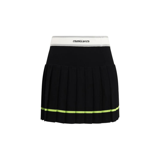 Casablanca Black Viscose Mini Skirt