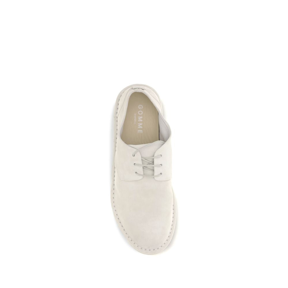 Marsell Beige Calf Leather Bos Taurus Oxfords And Derbies