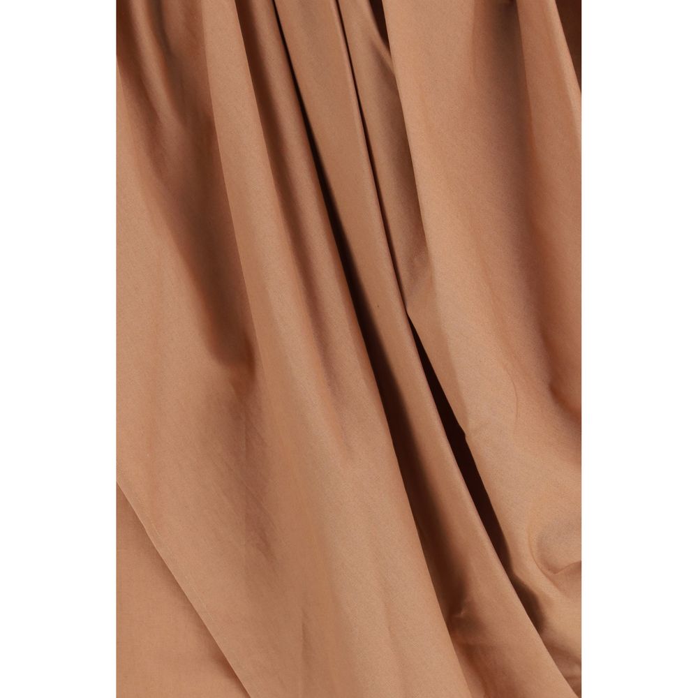 Chloé Beige Cotton Midi Skirt