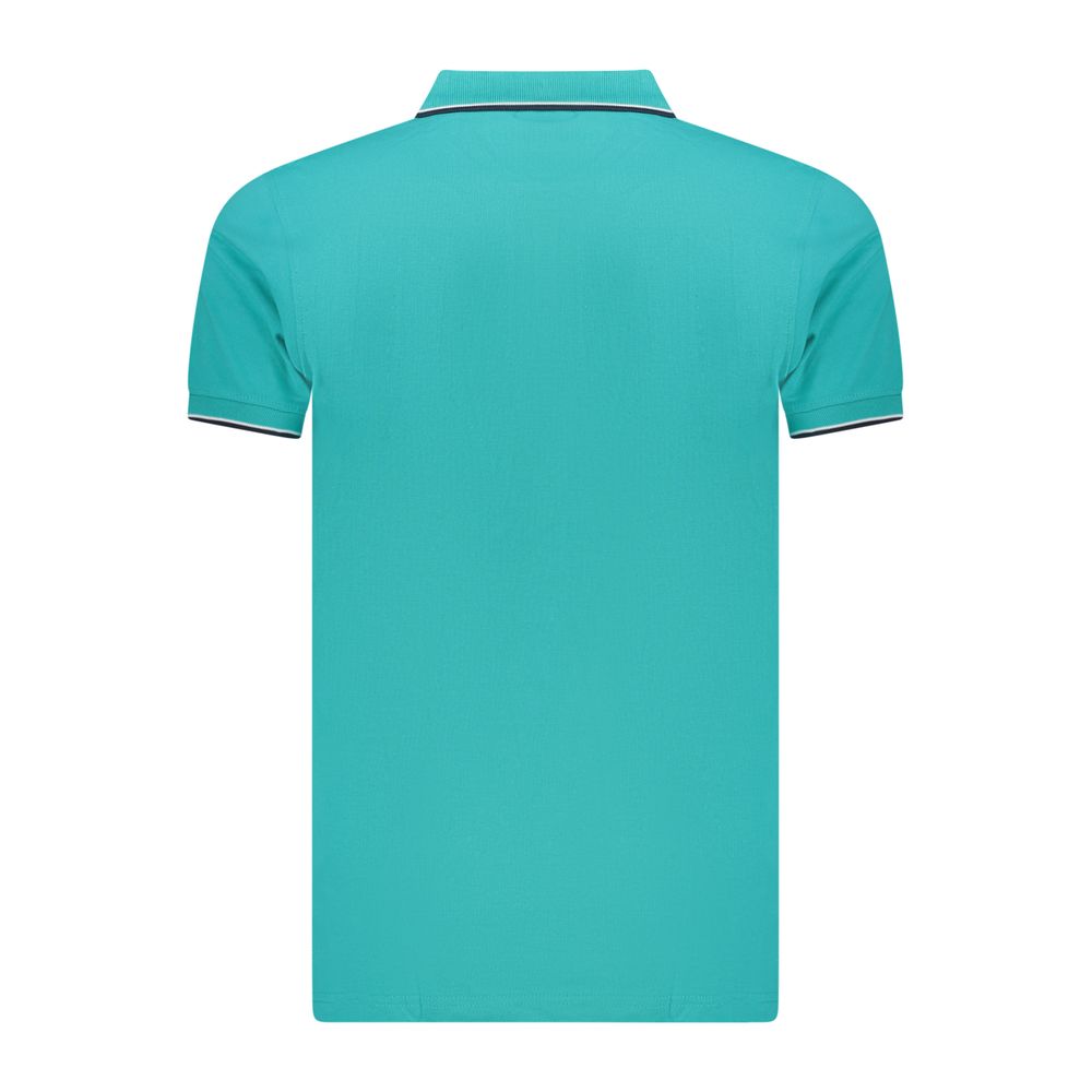 Norway 1963 Azzurro Cotton Mens Polo