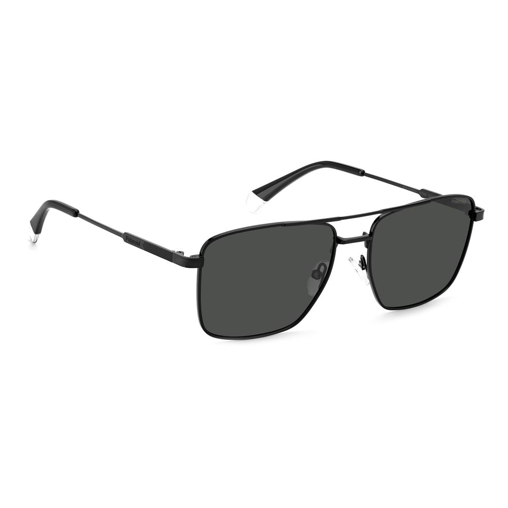 Polaroid Black Metal Sunglasses