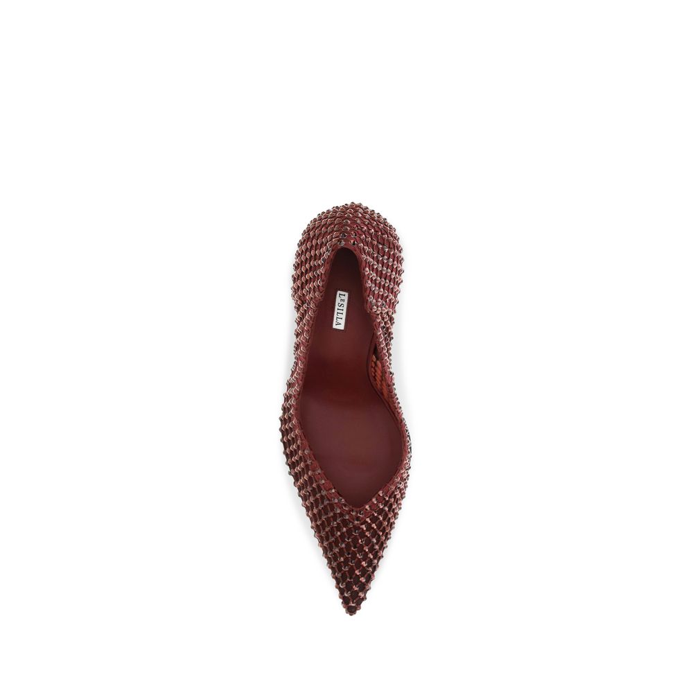 LE SILLA Red Crystals High Heel Pumps