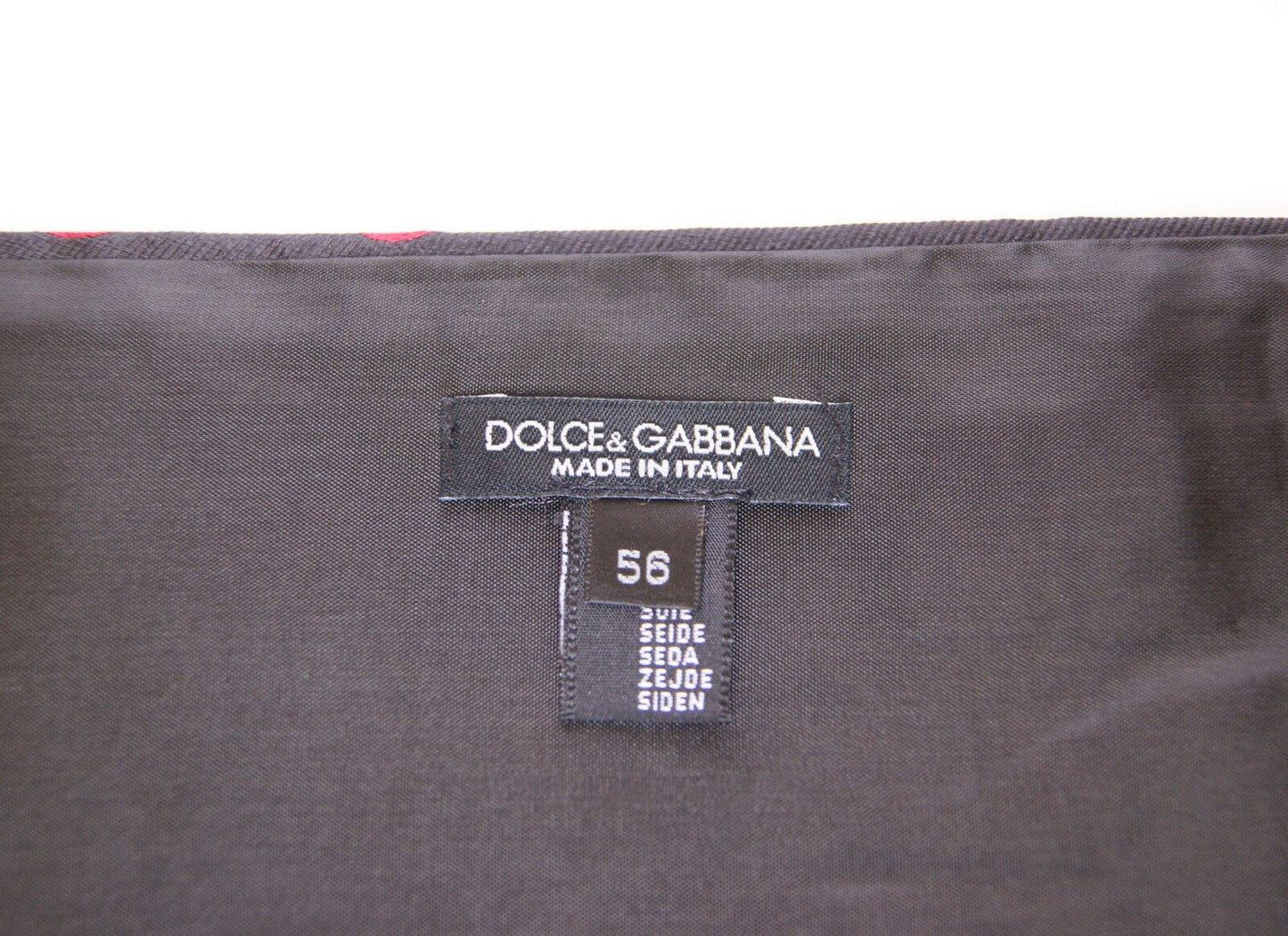 Dolce & Gabbana – Schwarzer Smoking-Kummerbundgürtel