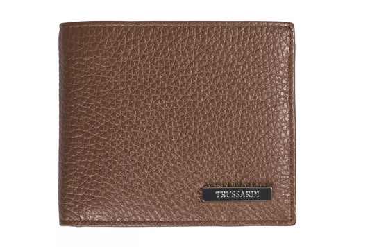 Trussardi Herren-Geldbörse aus braunem Leder