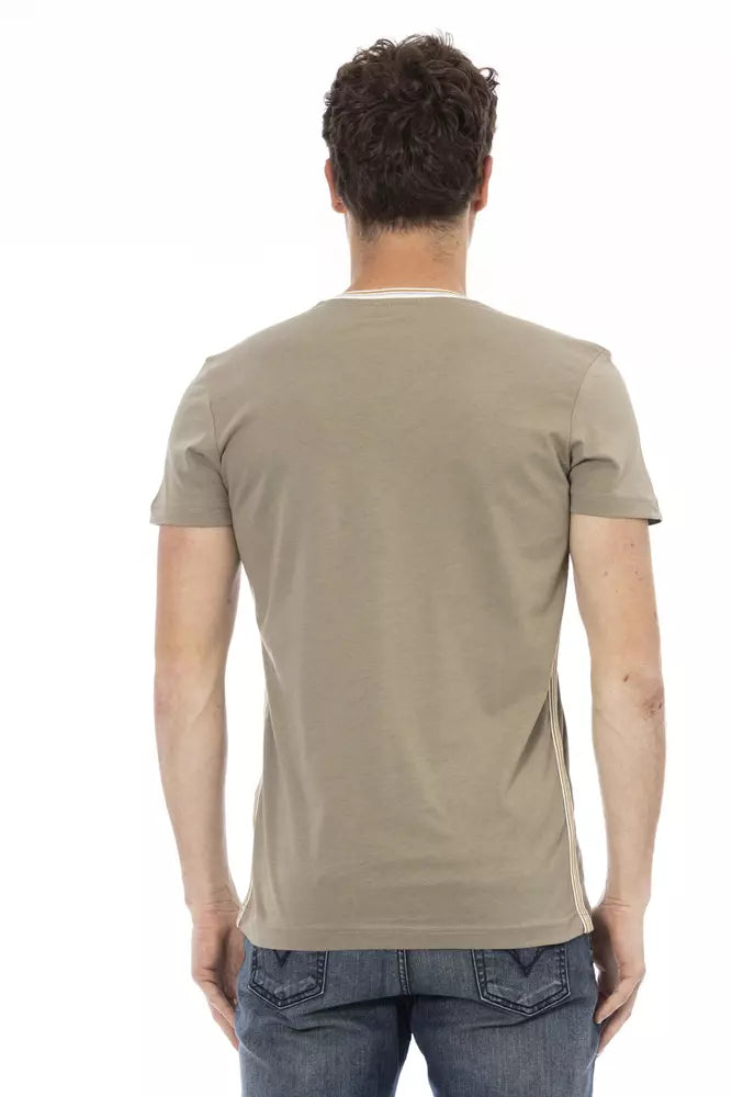 Trussardi Action Grünes Baumwoll-Herren-T-Shirt