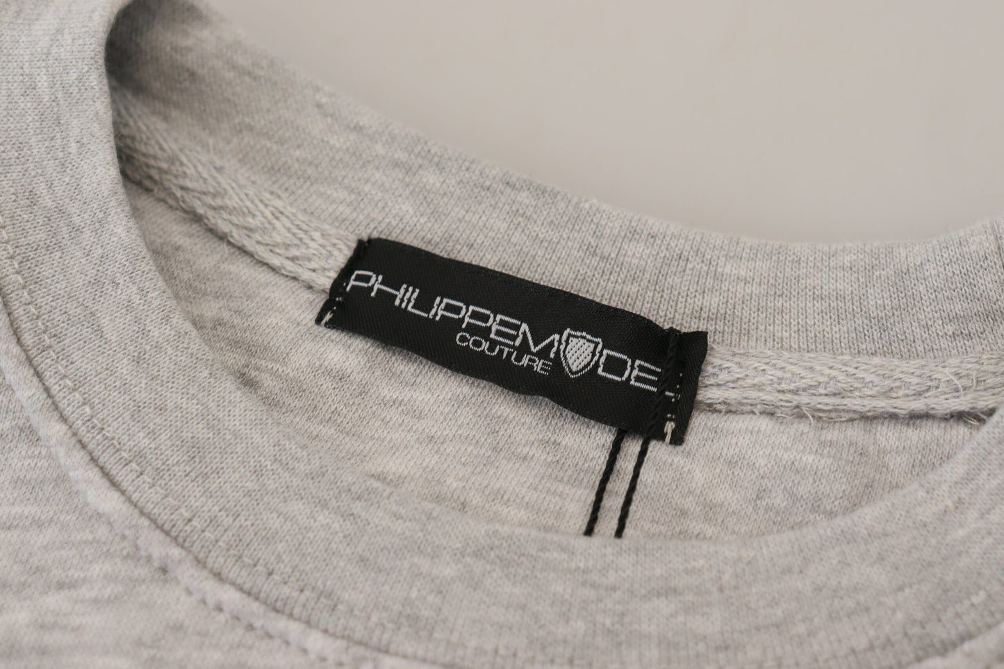 Philippe Model Grau bedruckter Pullover mit langen Ärmeln