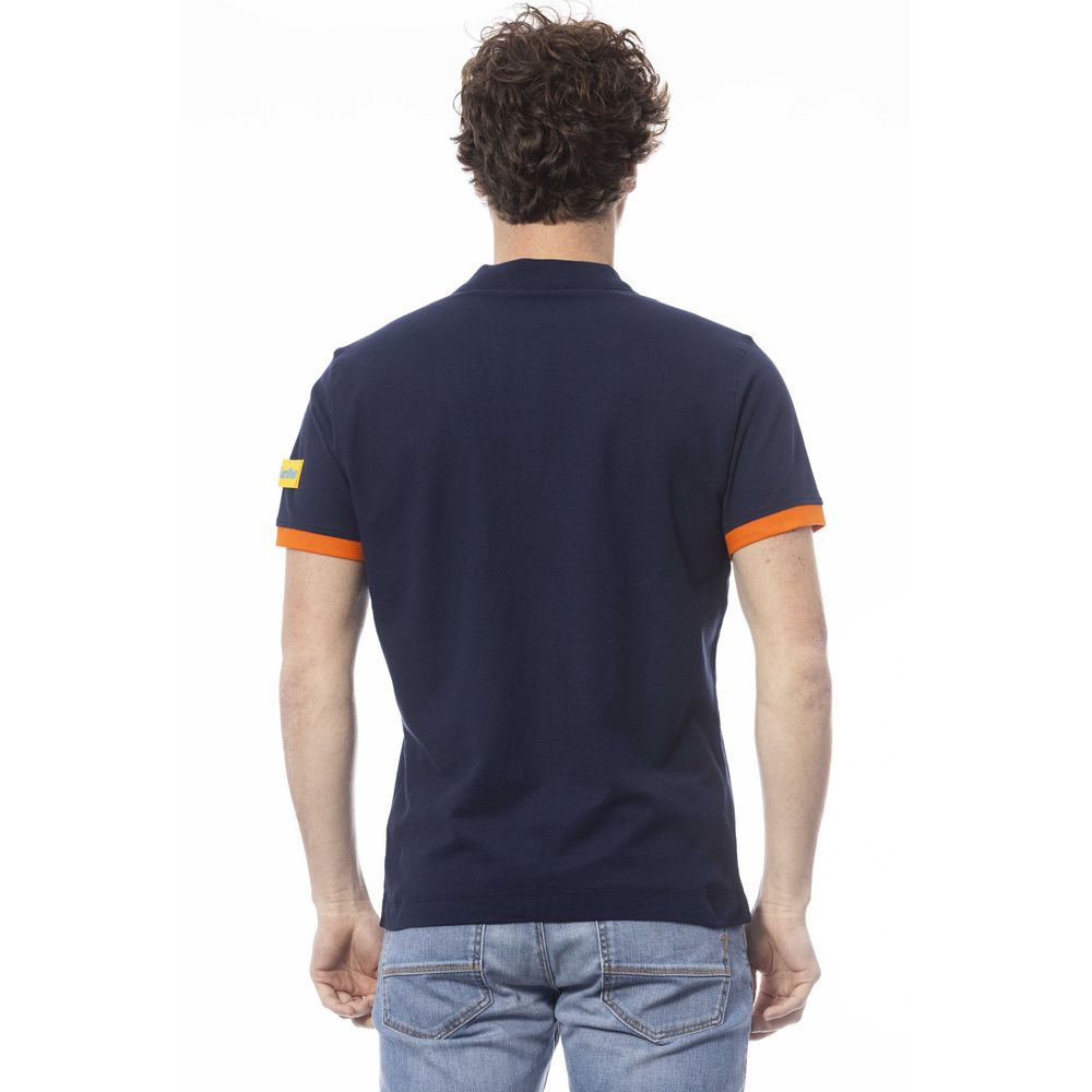 Invicta Blaues Herren-Poloshirt aus Baumwolle