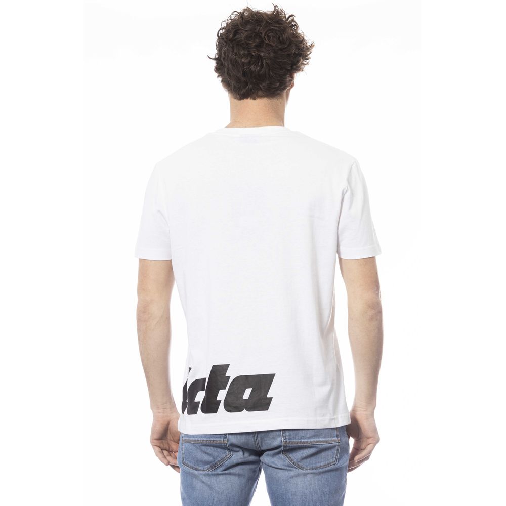 Invicta Weißes Baumwoll-Herren-T-Shirt