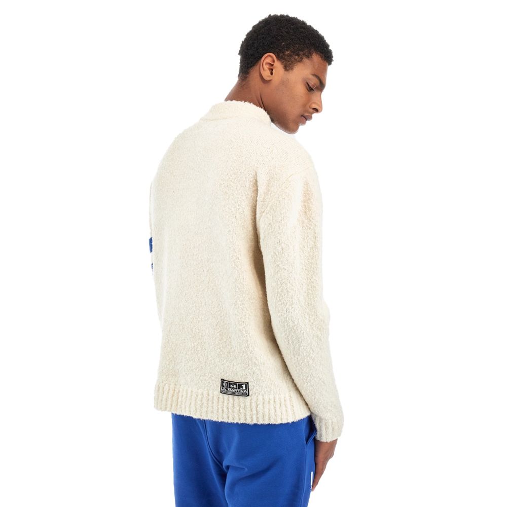 La Martina Weißer Polyamidpullover