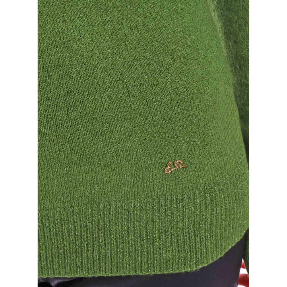 Yes Zee – Grüner Viskosepullover