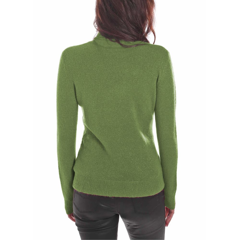 Yes Zee – Grüner Viskosepullover