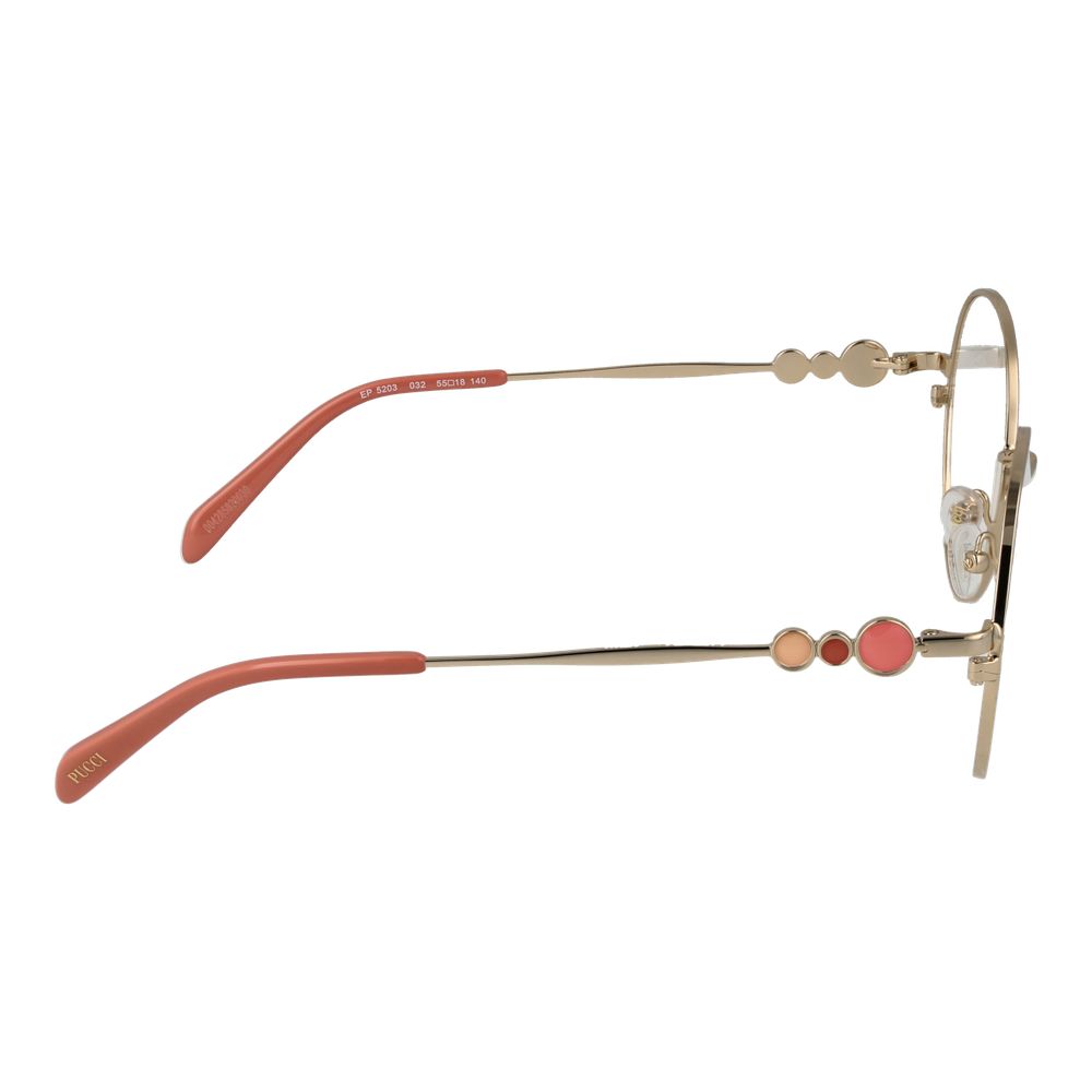 Emilio Pucci Gold Metal Glasses (Frames)