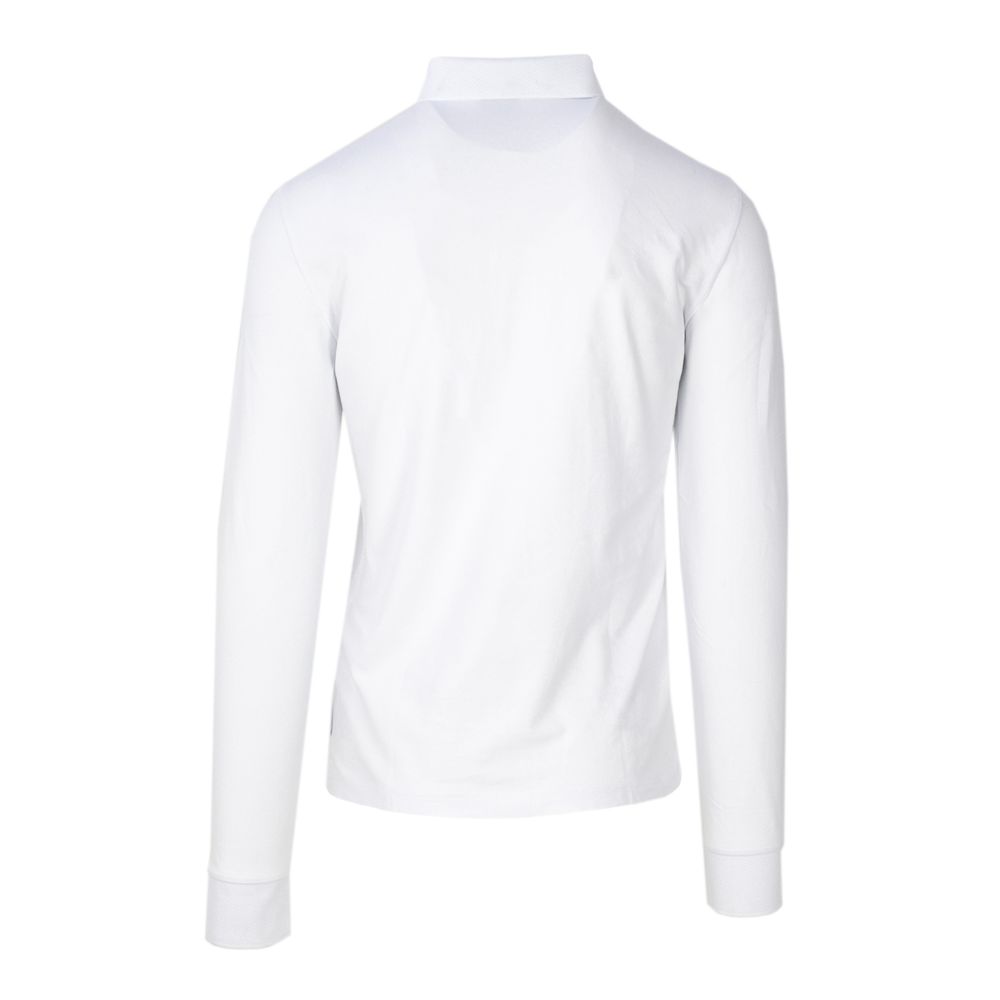 Armani Exchange – Weißes Langarmshirt aus Baumwolle