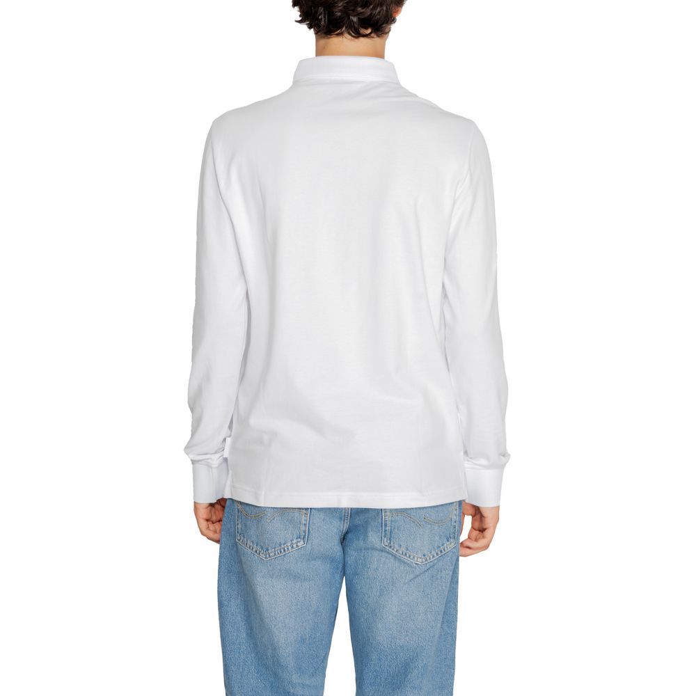 Armani Exchange – Weißes Langarmshirt aus Baumwolle
