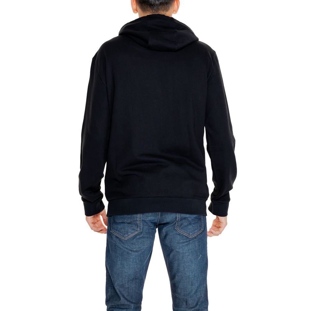 EA7 Emporio Armani – Schwarzer Kapuzenpullover aus Baumwolle