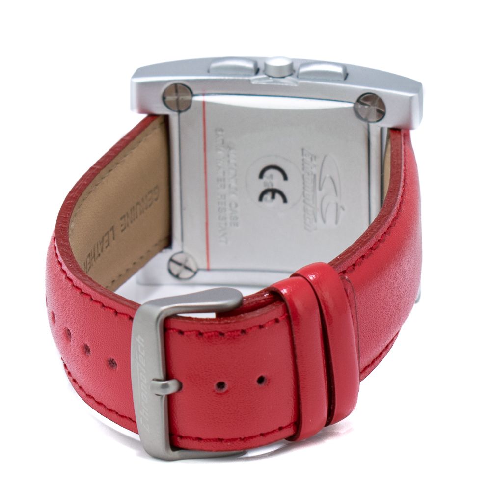 Chronotech Multicolor Leather Dress Watch
