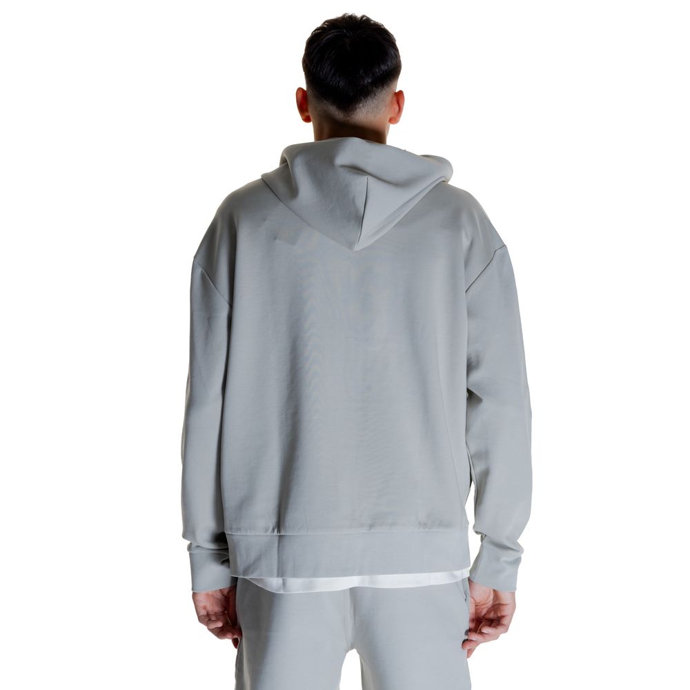 Calvin Klein – Grauer Kapuzenpullover aus Baumwolle