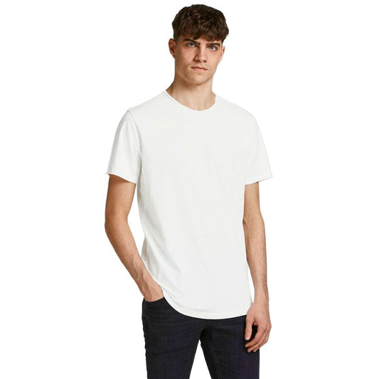 Jack Jones – Cremefarbenes T-Shirt aus Bio-Baumwolle
