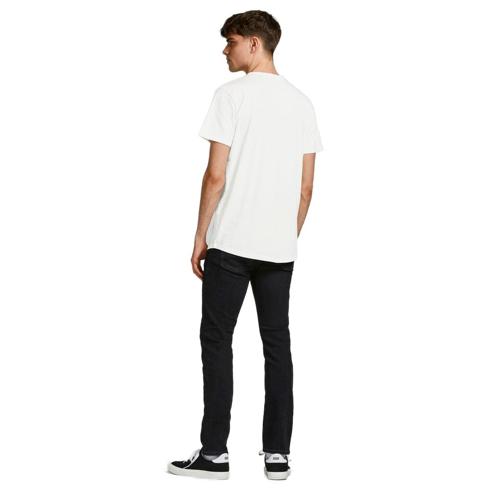 Jack Jones – Cremefarbenes T-Shirt aus Bio-Baumwolle