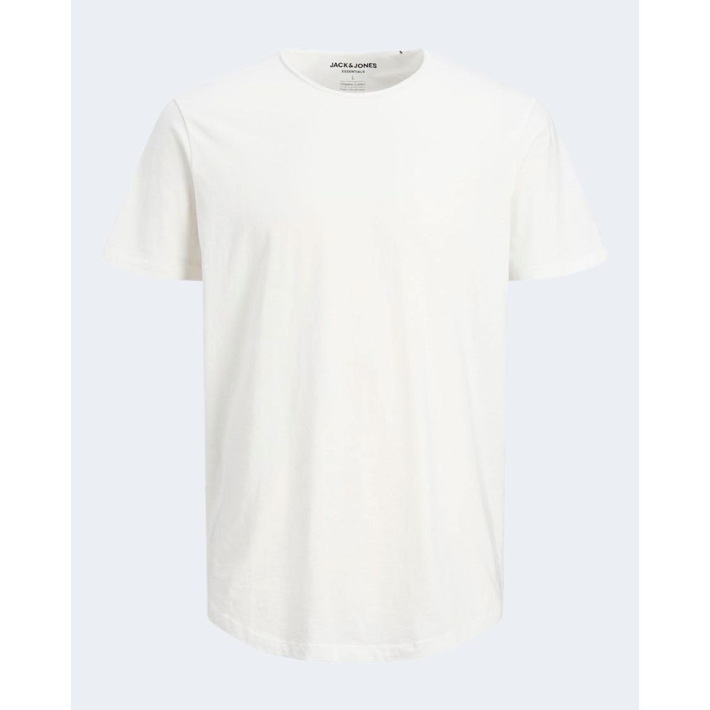 Jack Jones – Cremefarbenes T-Shirt aus Bio-Baumwolle