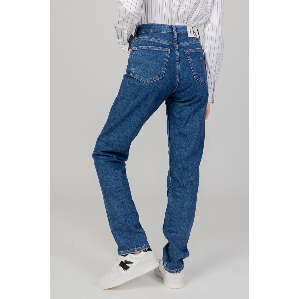 Calvin Klein Jeans Blue Cotton Slim Fit Jean
