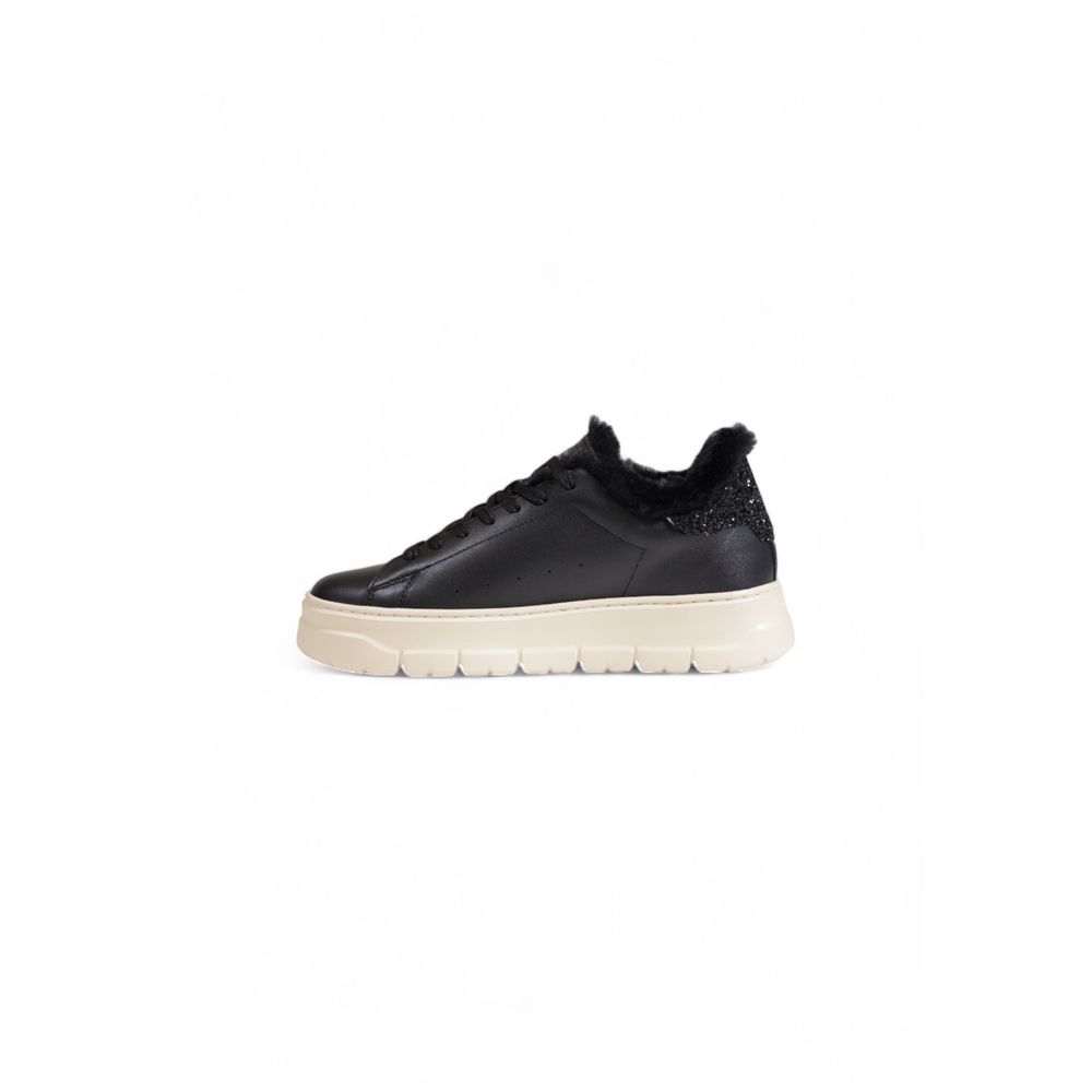 Crime London – Schwarze Leder-Sneaker