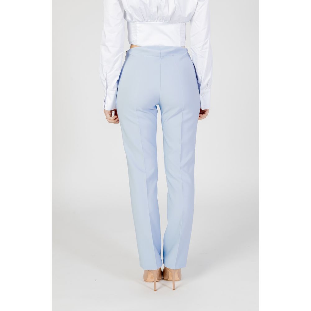 Sandro Ferrone Blue Polyester Pant