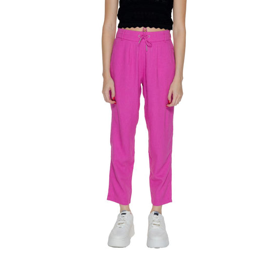 Only – Mehrfarbige Leinenhose