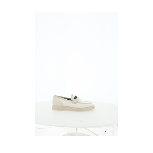 Brunello Cucinelli Beige Loafer-Schuhe