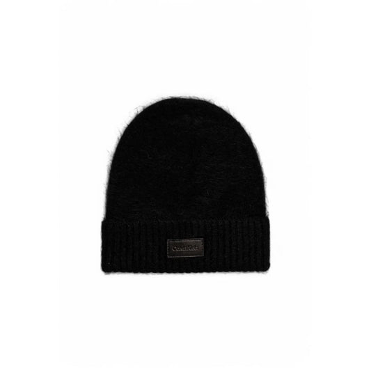 Calvin Klein Black Alpaca Leather Cap (Baseball Hat)