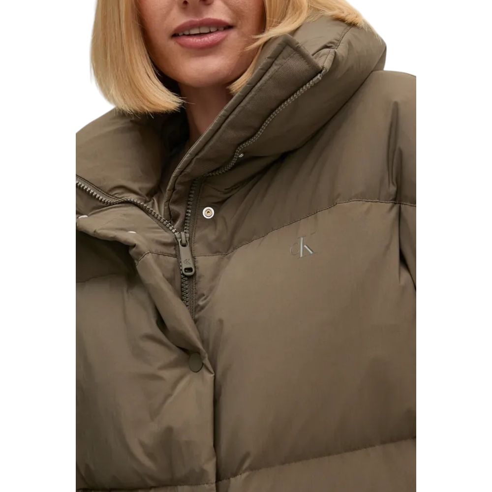 Calvin Klein Jeans Braune Polyesterjacken und -mäntel