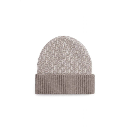 Calvin Klein Beige Alpaca Leather Cap (Baseball Hat)