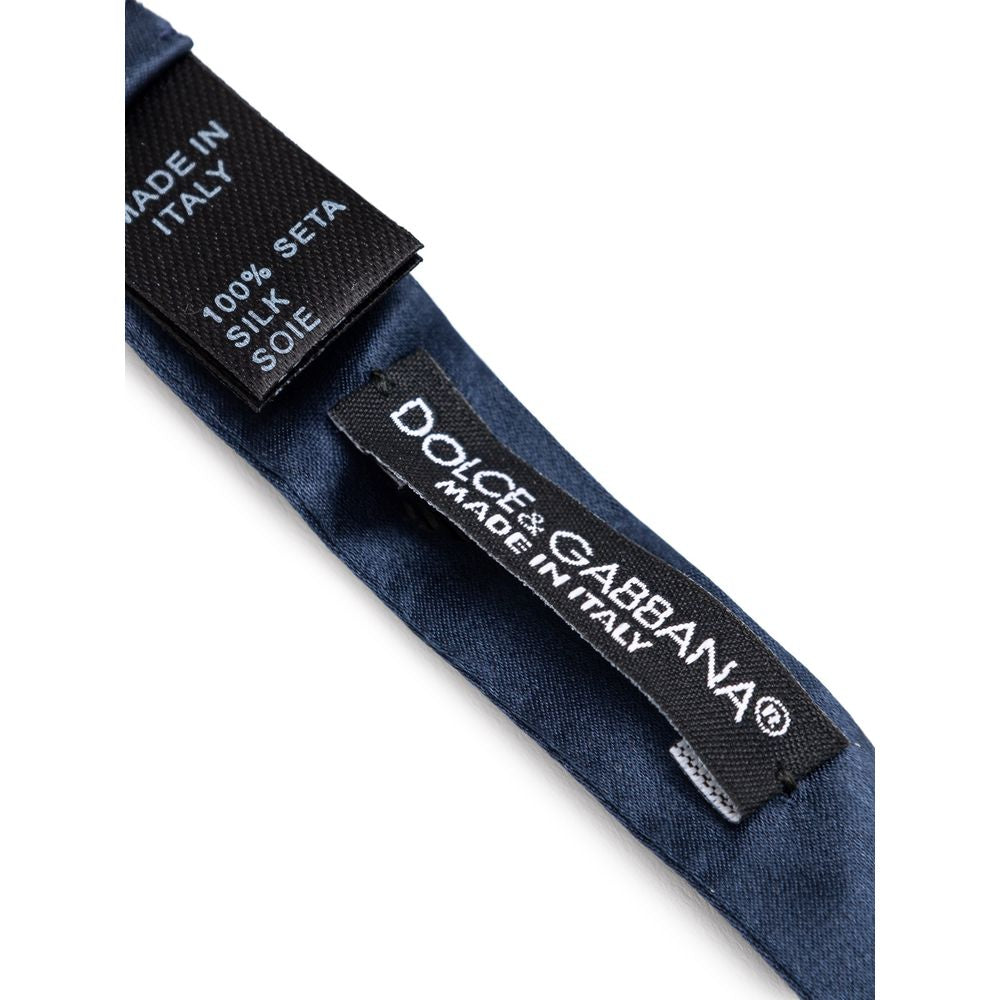 Dolce & Gabbana Blaue Seidenfliege