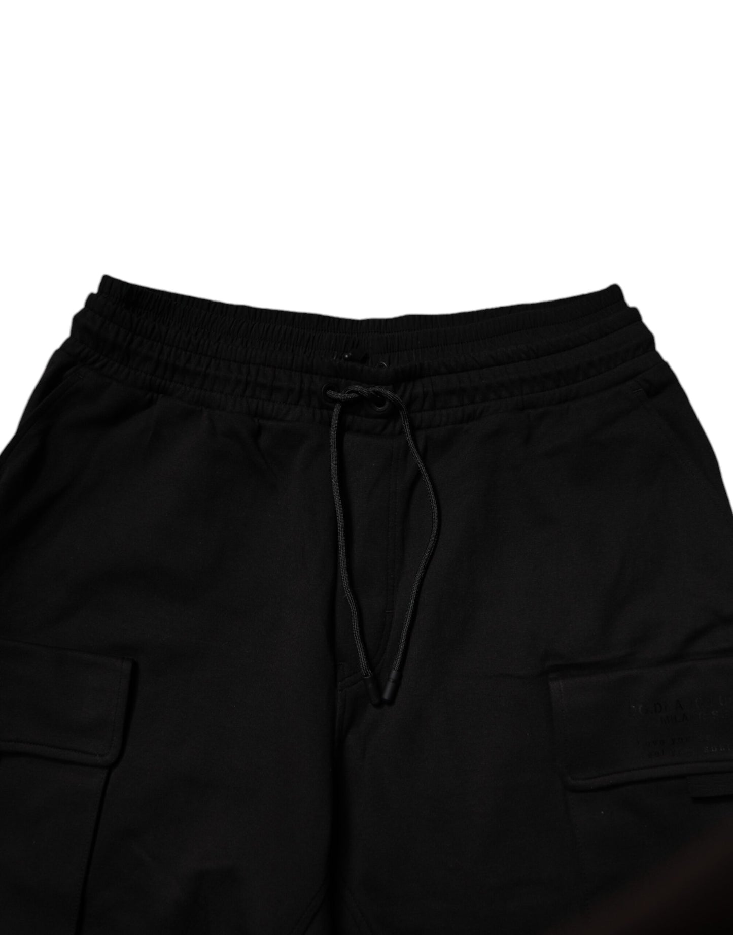 Dolce & Gabbana Schwarze Cargo-Jogginghose aus Baumwolle für Herren