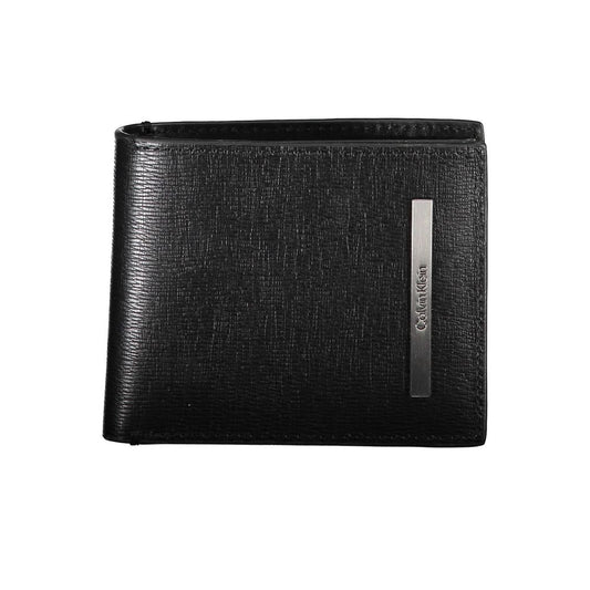 Calvin Klein Herren-Geldbörse aus Öko-Leder, Schwarz