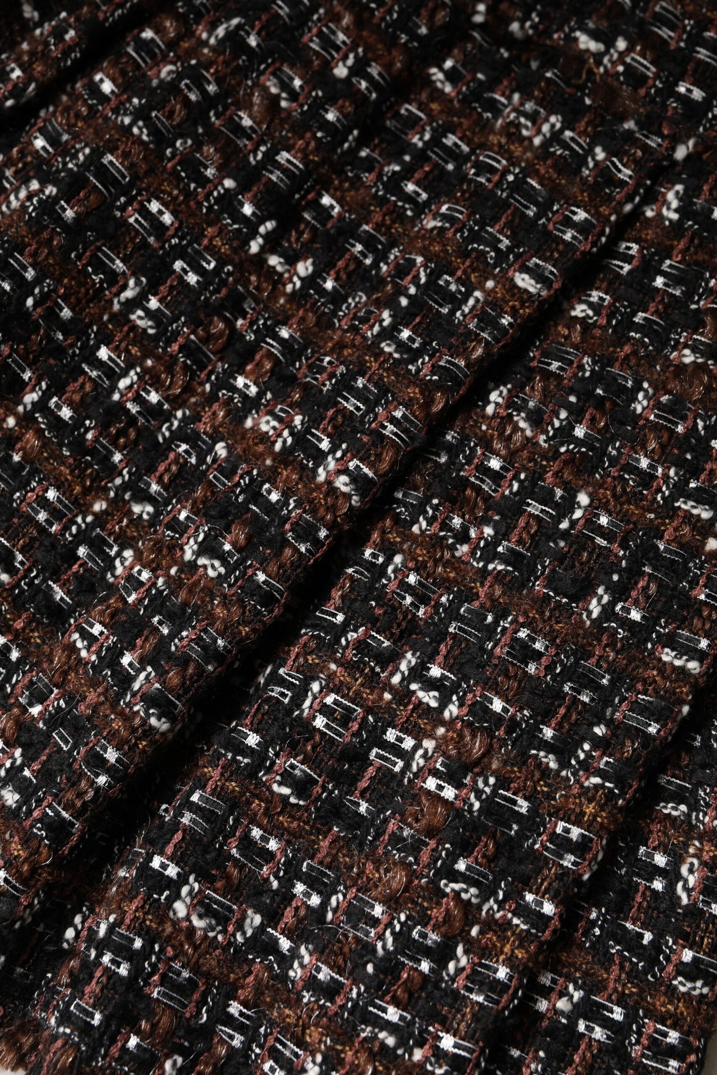 Dolce & Gabbana – Mehrfarbiger Minirock aus Tartan-Tweed mit hoher Taille