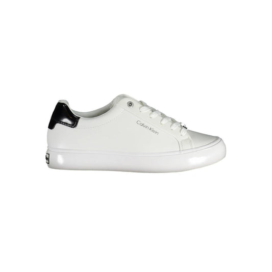 Calvin Klein Damen Sneaker aus weißem Leder