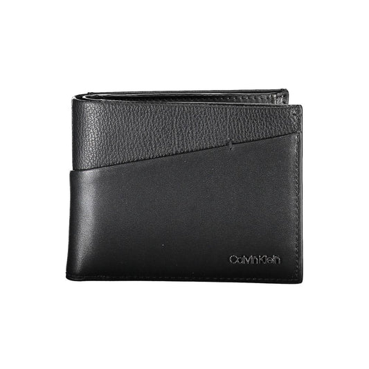 Calvin Klein – Elegante, zweifach gefaltete Brieftasche aus Leder mit RFID-Blockierung