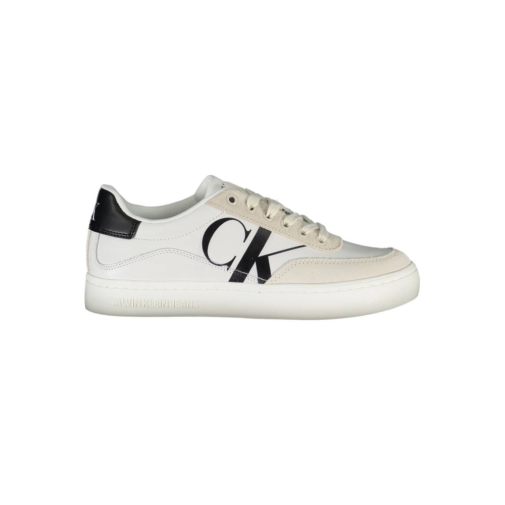 Calvin Klein – Weißer Polyester-Sneaker