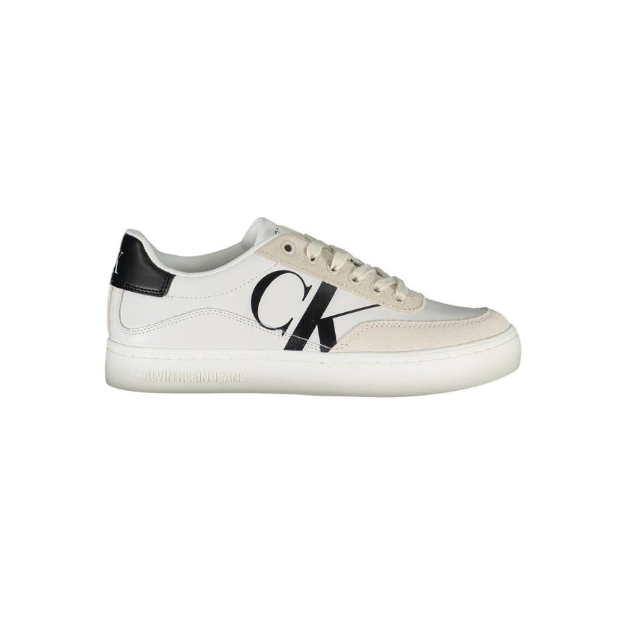 Calvin Klein – Weißer Polyester-Sneaker