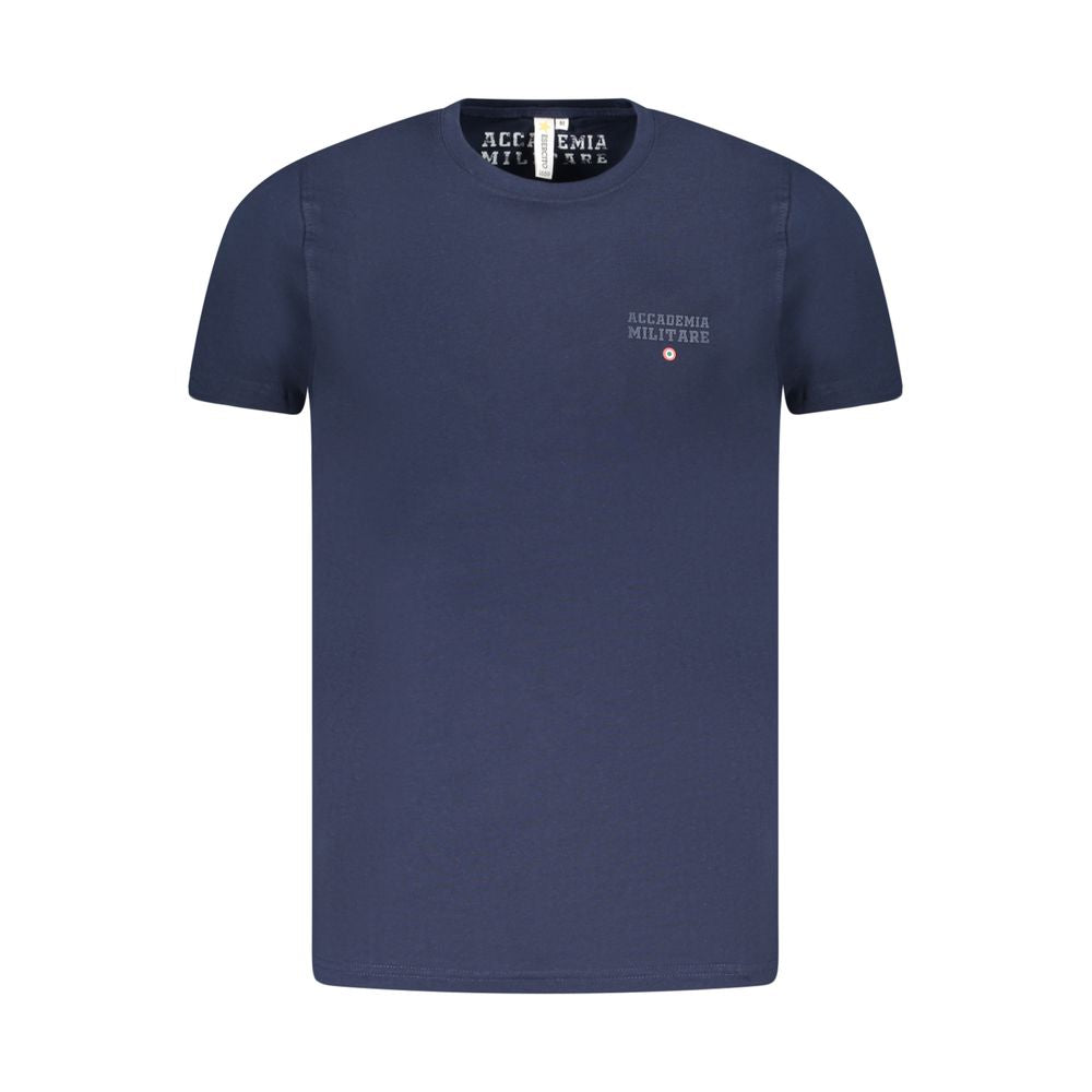 Blaues Baumwoll-T-Shirt der Accademia Militare