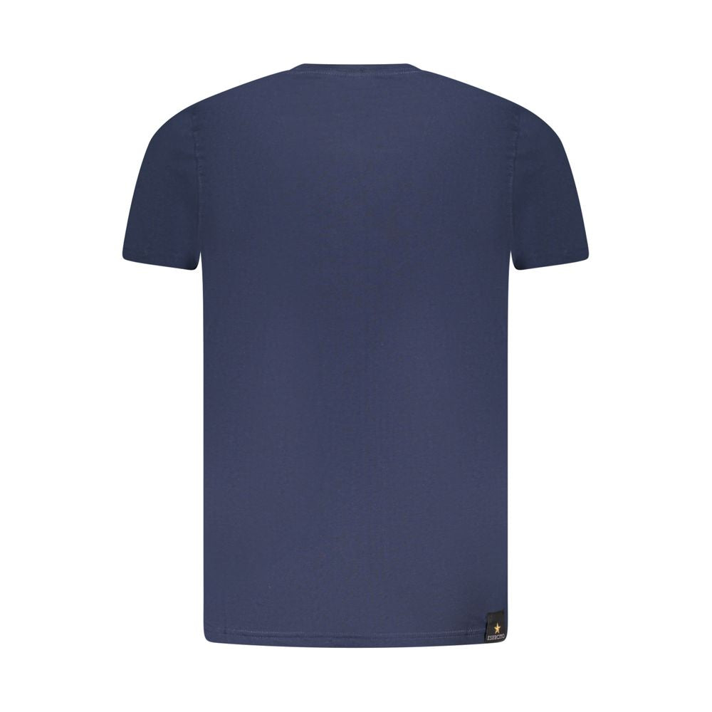 Blaues Baumwoll-T-Shirt der Accademia Militare