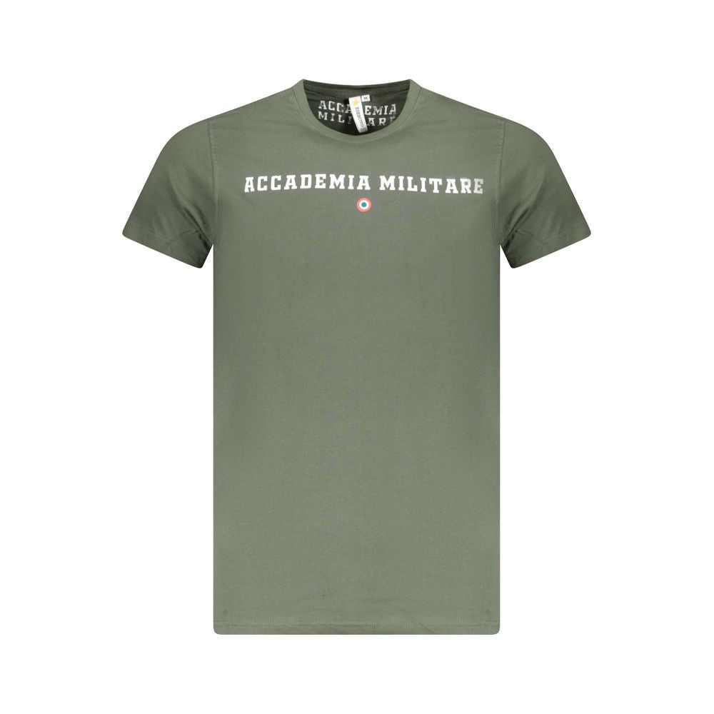 Grünes Baumwoll-T-Shirt der Accademia Militare