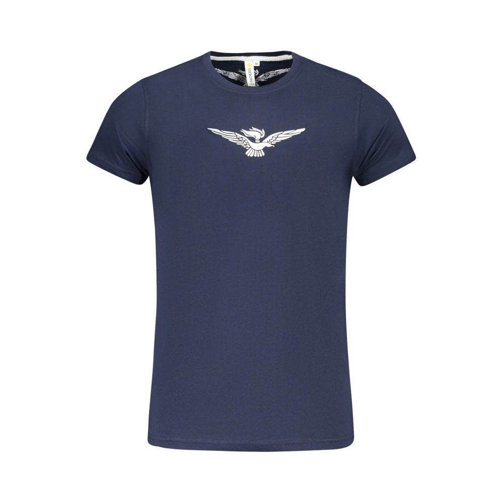 Blaues Baumwoll-T-Shirt der Accademia Militare