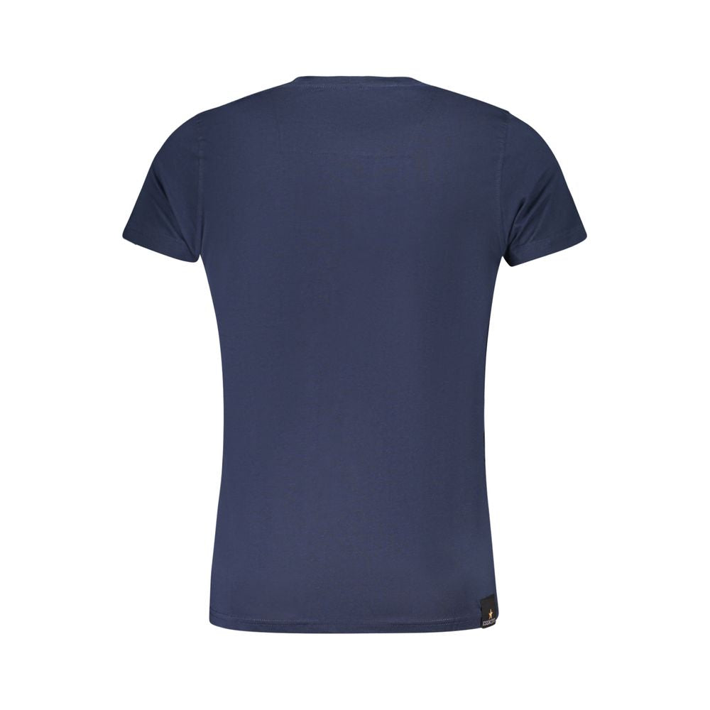 Blaues Baumwoll-T-Shirt der Accademia Militare