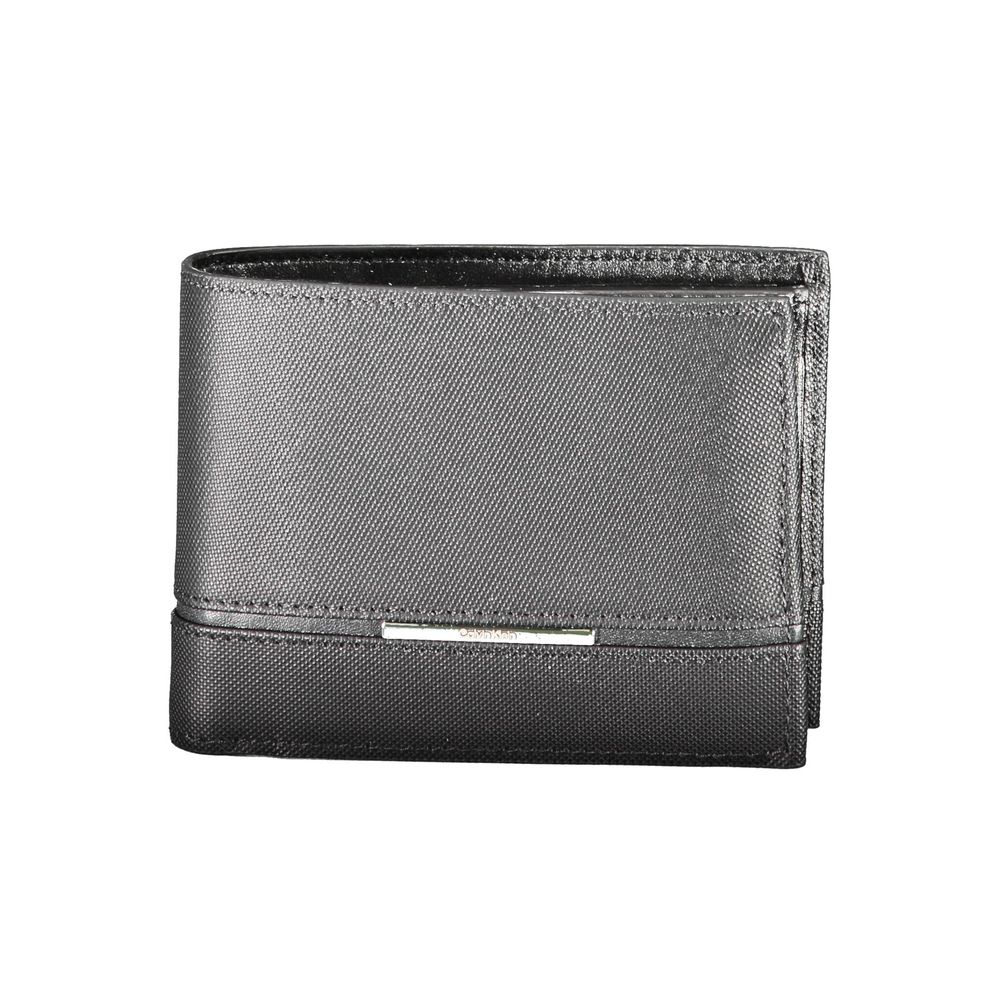 Calvin Klein Schwarze Lederbrieftasche