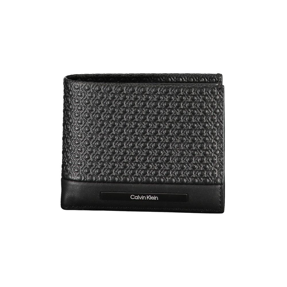 Calvin Klein Schwarze Lederbrieftasche