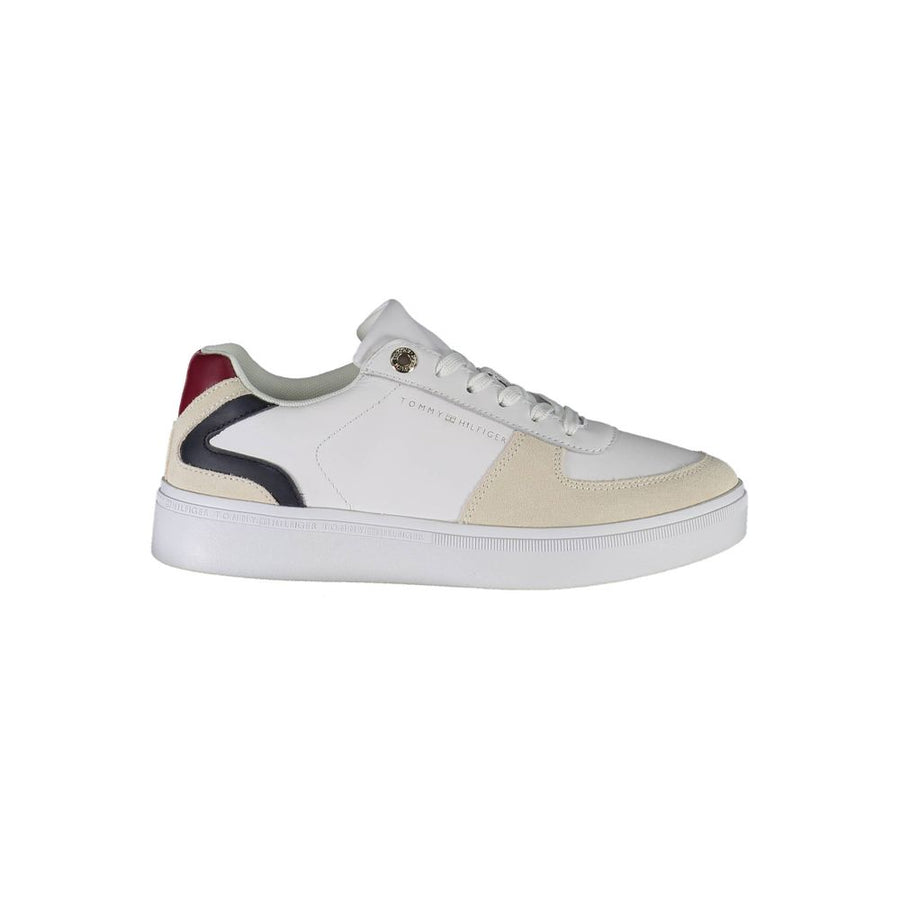 Tommy Hilfiger – Weiße Polyester-Sneaker
