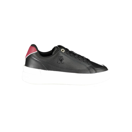 Tommy Hilfiger – Schwarze Polyester-Sneaker